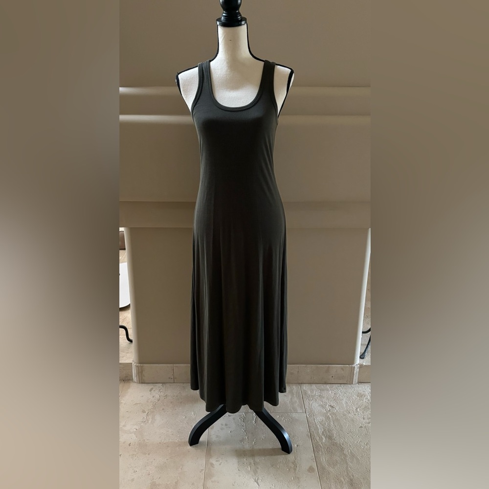 Rag & Bone Ribbed Maxi Dress. Dark Green. Size Small. NWT.